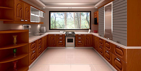 U Shaped Kitchen Design Faridabad Kitchener